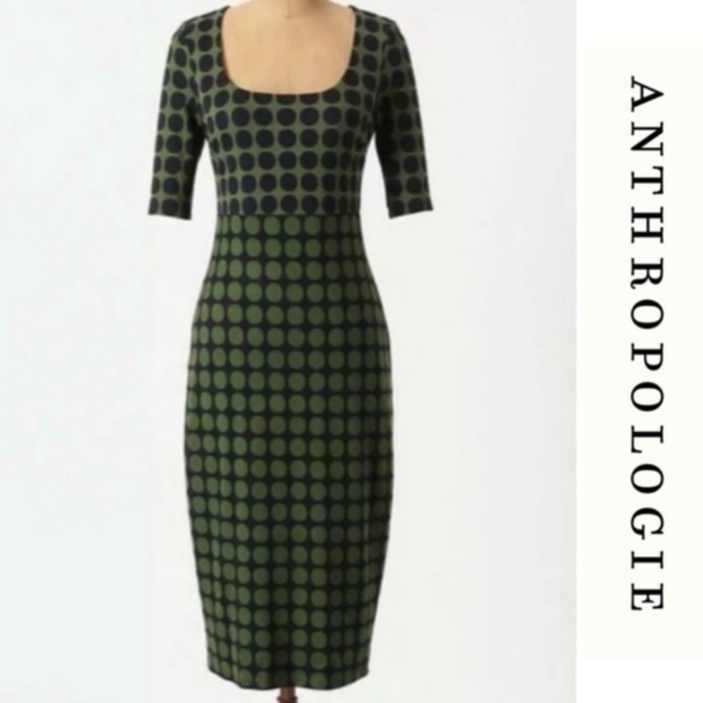 Anthropologie Short Sleeve Mad Men Dress